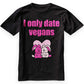 I Only Date Vegans Cute Bunnies Vegan Valentine Classic T-Shirt