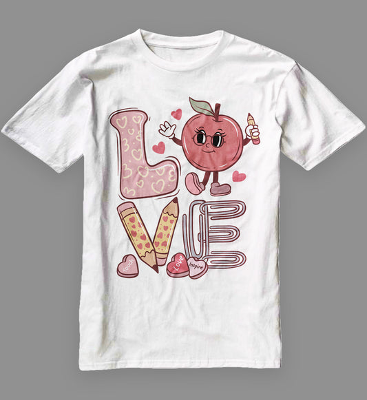 Love Teacher Valentine Shirt