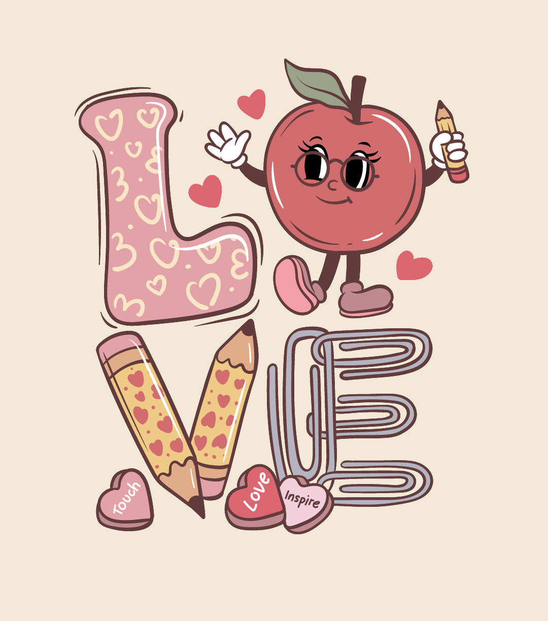 Love Teacher Valentine Shirt