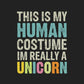Men's Human Costume I'm Really A Unicorn Tee
