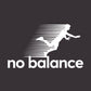 No Balance white logo T-Shirt