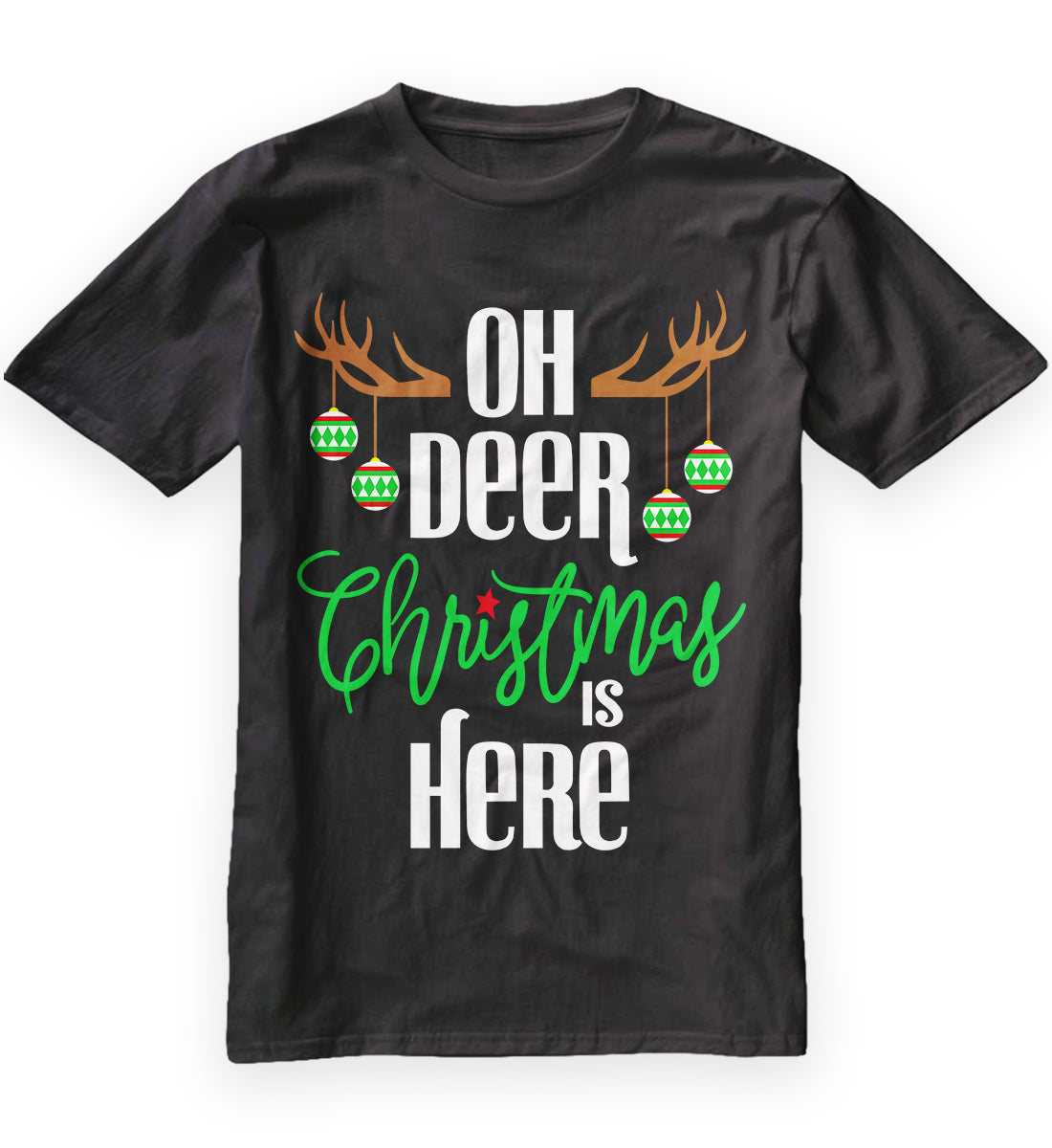Oh Deer Christmas Is Here Men's Classic T-Shirt