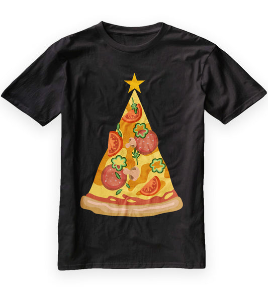 Pizza Christmas Tree Kids T-Shirt