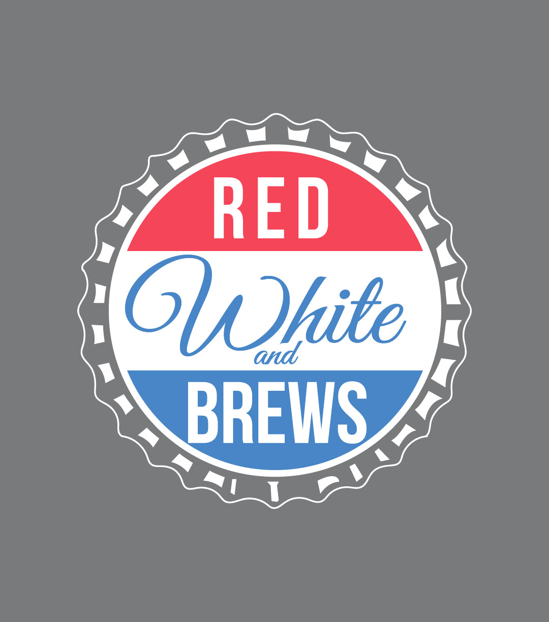 RED WHITE AND BREWS MEN'S TSHIRT