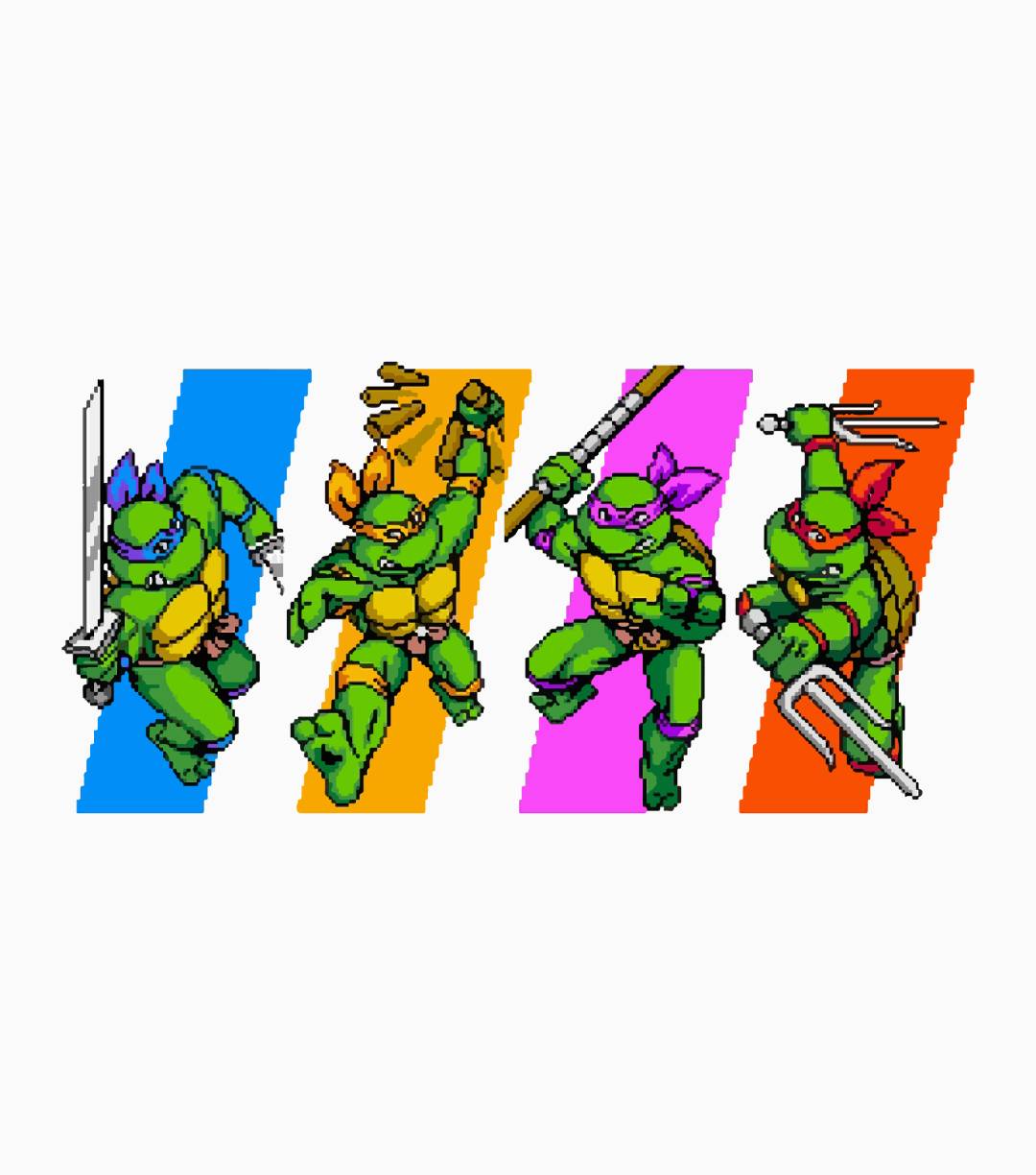TMNT Turtles in Time Characters Classic T-Shirt