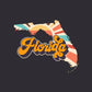 Vintage Retro Florida Map Shirt