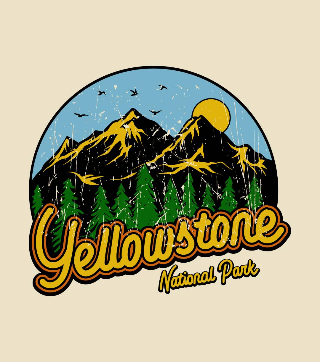 Vintage Yellowstone Park T-Shirt
